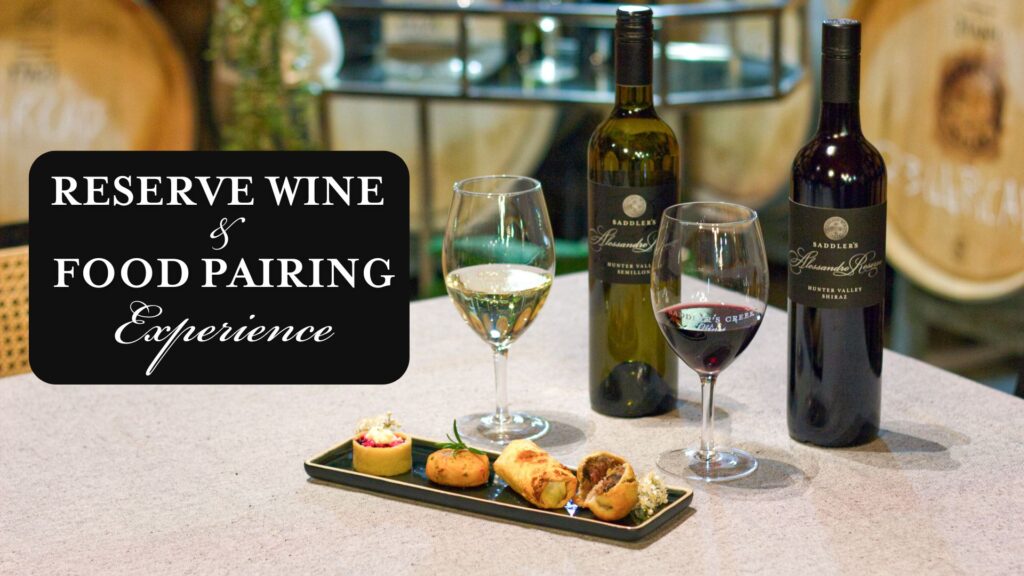 Reserve Wine & Food Pairing experience