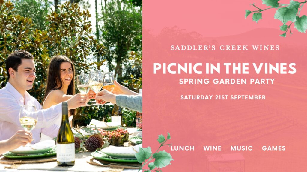 Saddlers Creek wines Picnic in the Vines