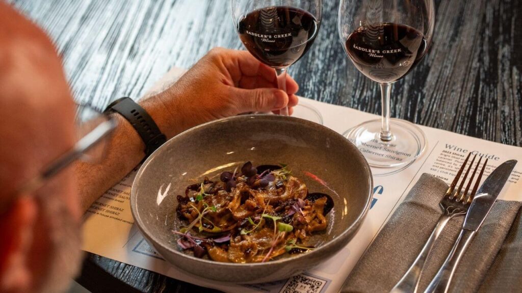 Handmade pasta and slowcooked venison